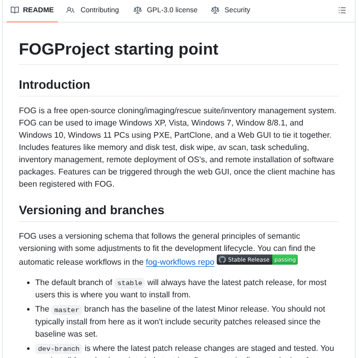 Fogproject Fogproject screenshot