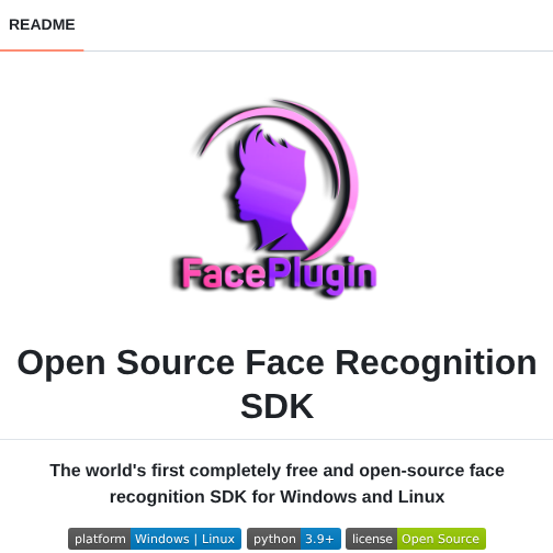 Faceplugin Ltd Open Source Face Recognition Sdk screenshot