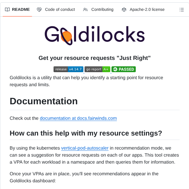 Fairwindsops Goldilocks screenshot