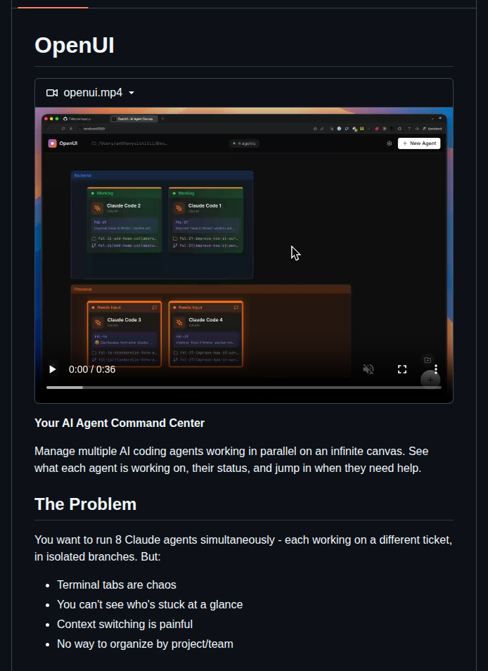 Fallomai Openui screenshot