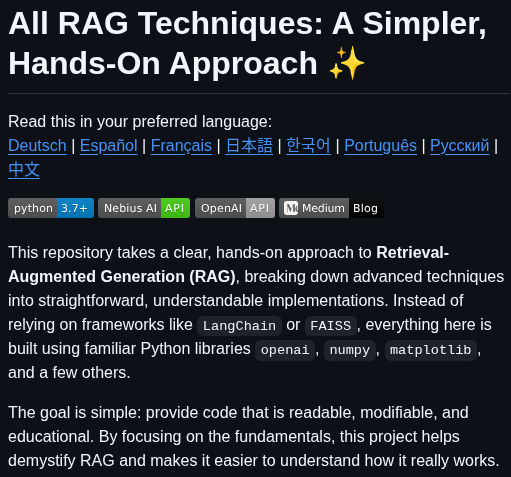 Fareedkhan Dev All Rag Techniques screenshot