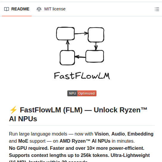 Fastflowlm Fastflowlm screenshot