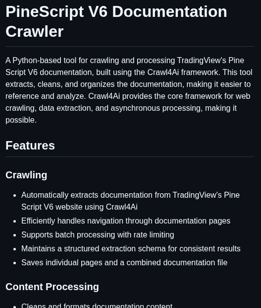 Faustos88 Pinescriptv6 Docs Crawler screenshot