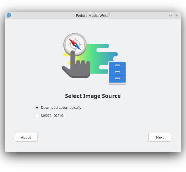 Fedoraqt Mediawriter screenshot
