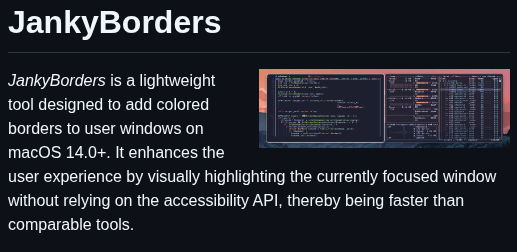 Felixkratz Jankyborders screenshot