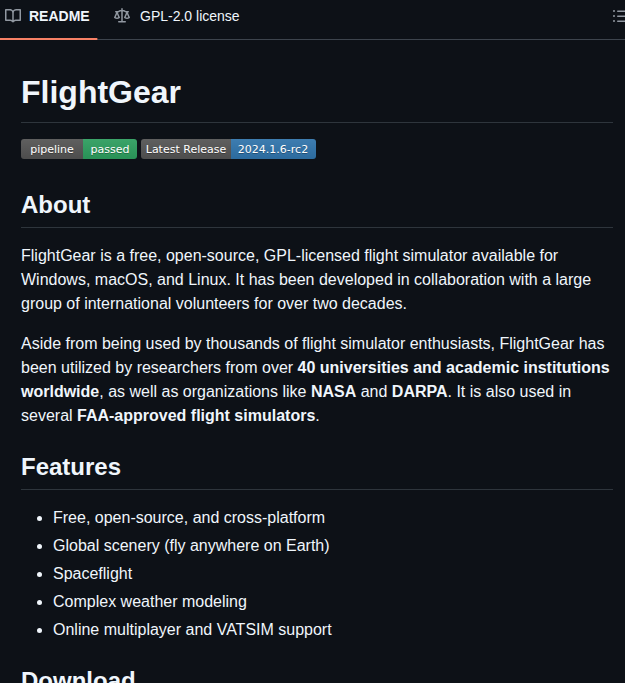 Flightgear Flightgear screenshot