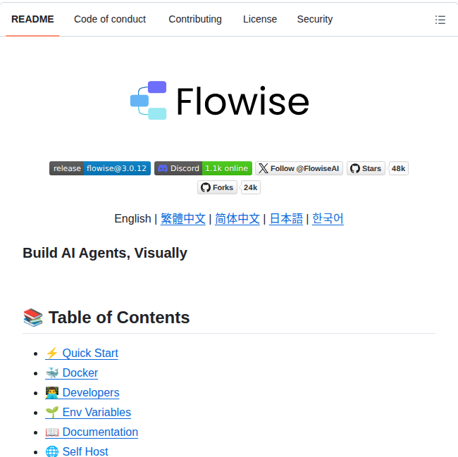 Flowiseai Flowise screenshot