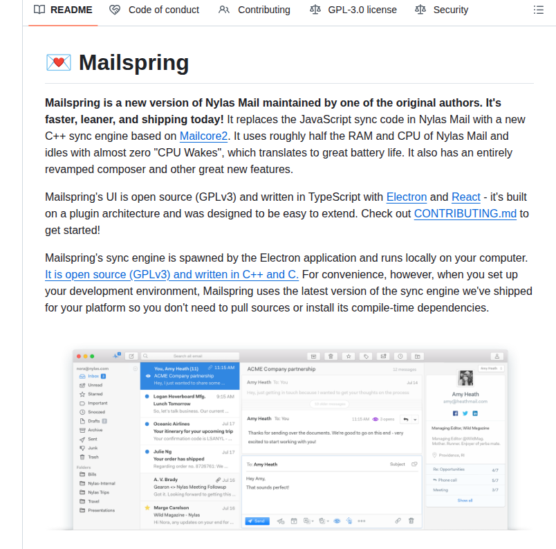 Foundry376 Mailspring screenshot