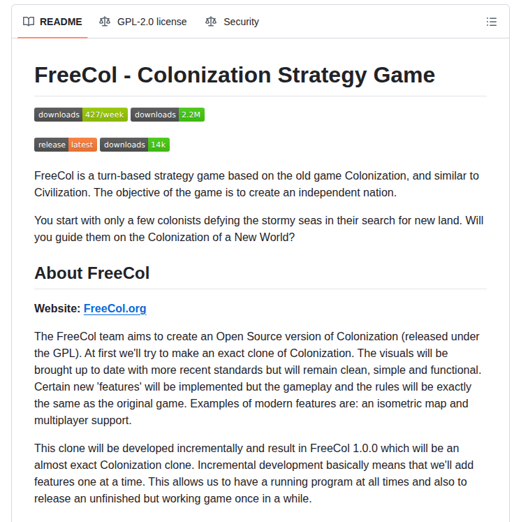 Freecol Freecol screenshot