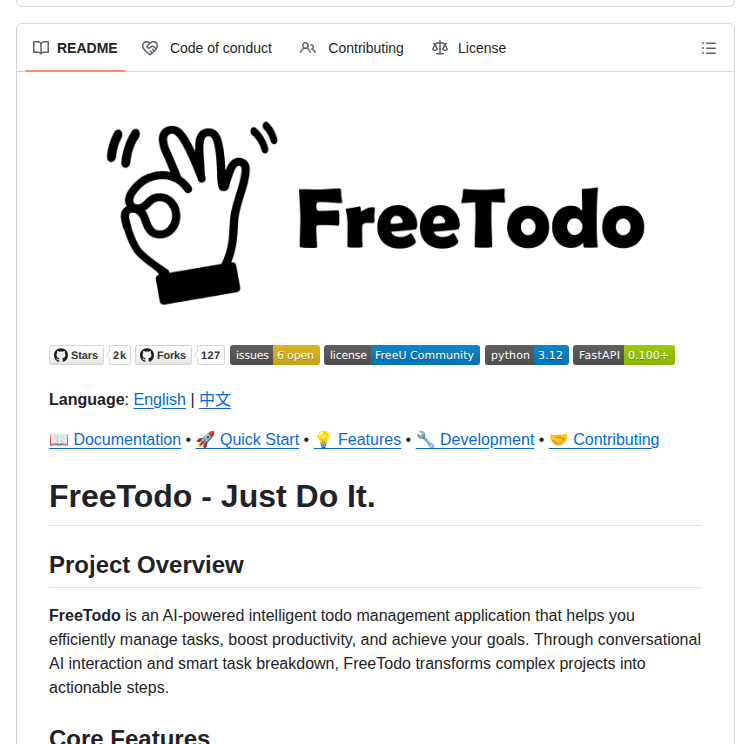 Freeu Group Freetodo screenshot