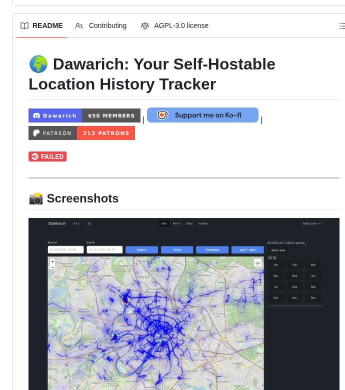 Freika Dawarich screenshot