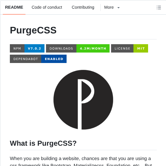 Fullhuman Purgecss screenshot
