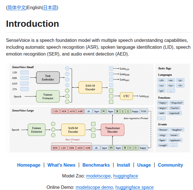 Funaudiollm Sensevoice screenshot