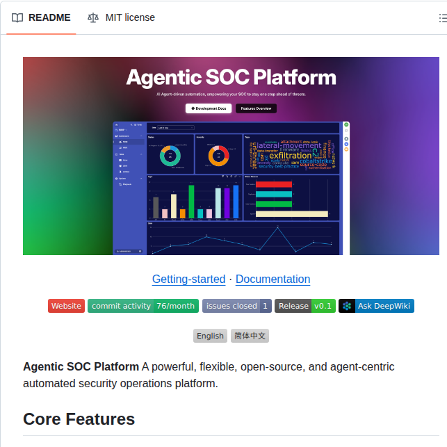 Funnywolf Agentic Soc Platform screenshot