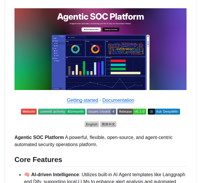 Funnywolf Agentic Soc Platform screenshot