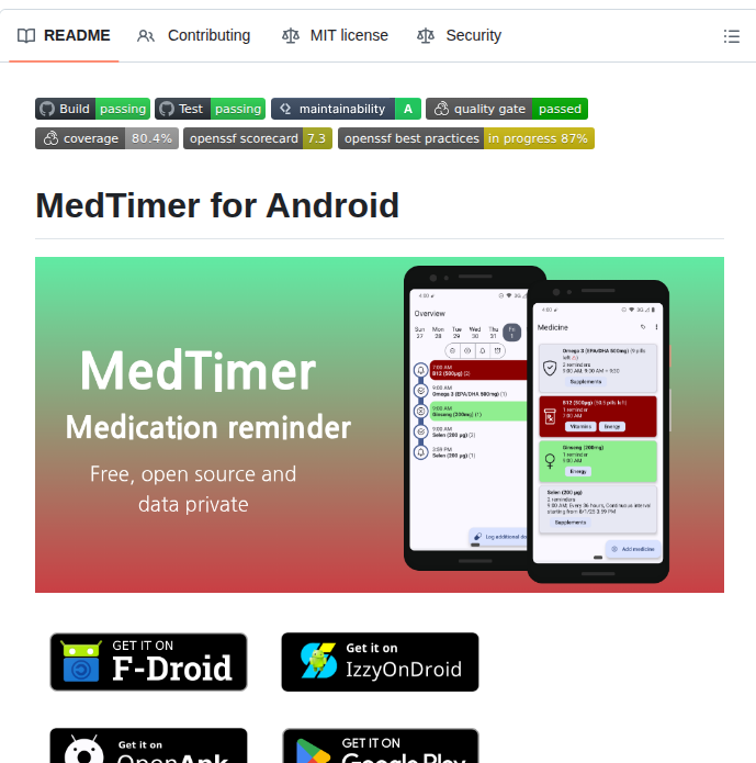 Futsch1 Medtimer screenshot