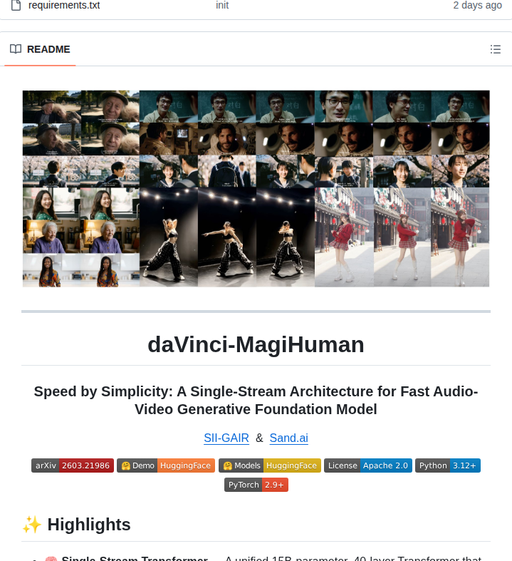 Gair Nlp Davinci Magihuman screenshot