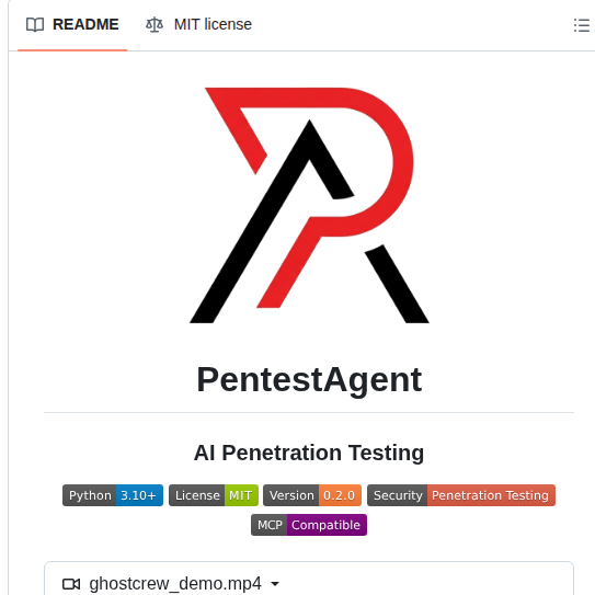 Gh05tcrew Pentestagent screenshot