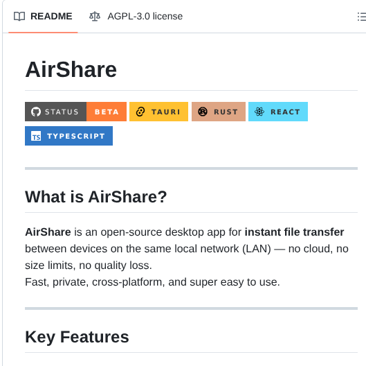 Gecko129 Airshare screenshot