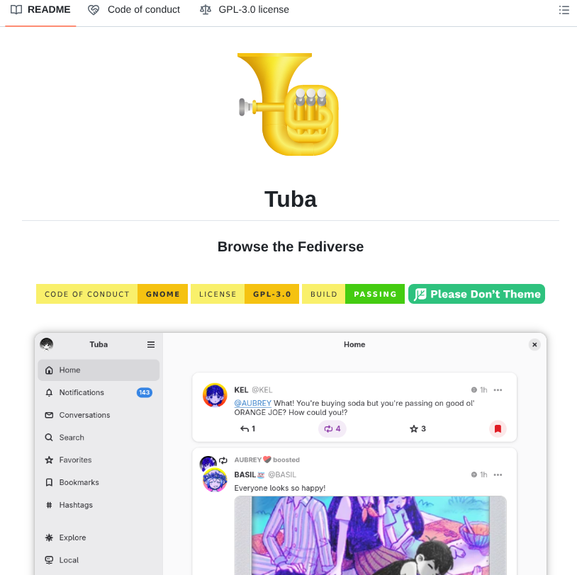 Geopjr Tuba screenshot