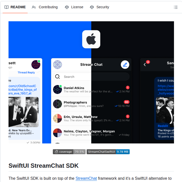 Getstream Stream Chat Swiftui screenshot