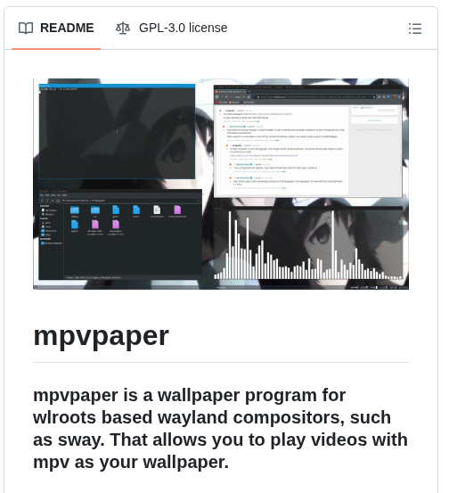 Ghostnan Mpvpaper screenshot