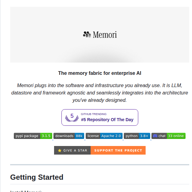 Gibsonai Memori screenshot