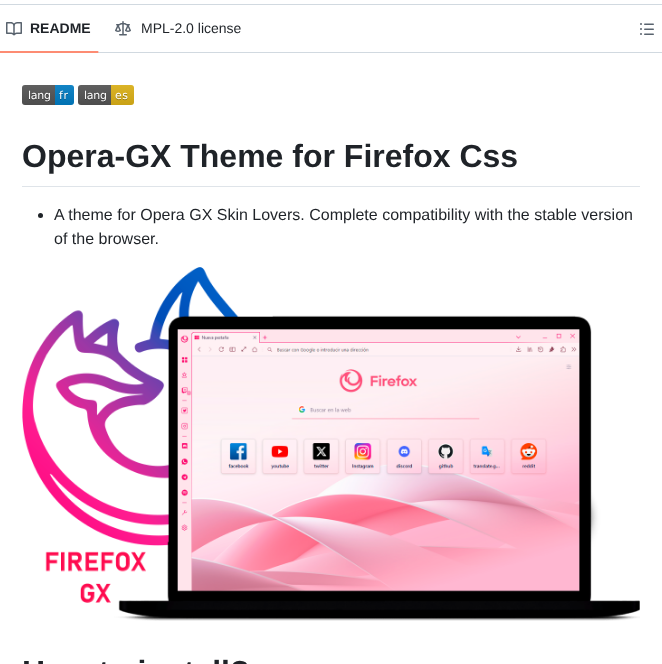 Godiesc Firefox Gx screenshot