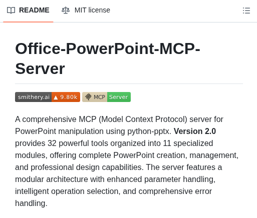 Gongrzhe Office Powerpoint Mcp Server screenshot