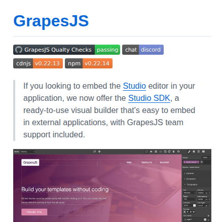 Grapesjs Grapesjs screenshot