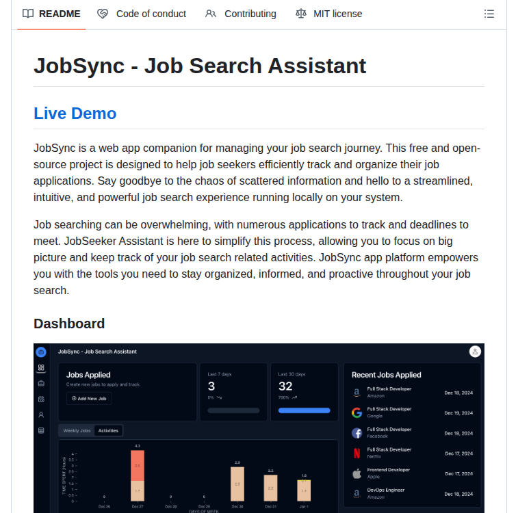 Gsync Jobsync screenshot