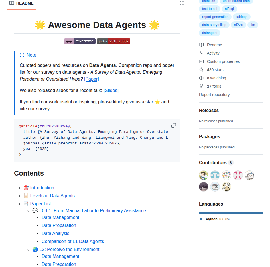 Hkustdial Awesome Data Agents screenshot
