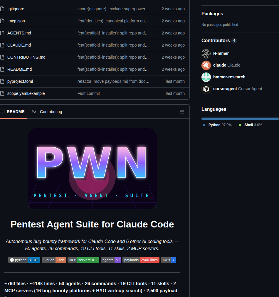 H Mmer Pentest Agents screenshot