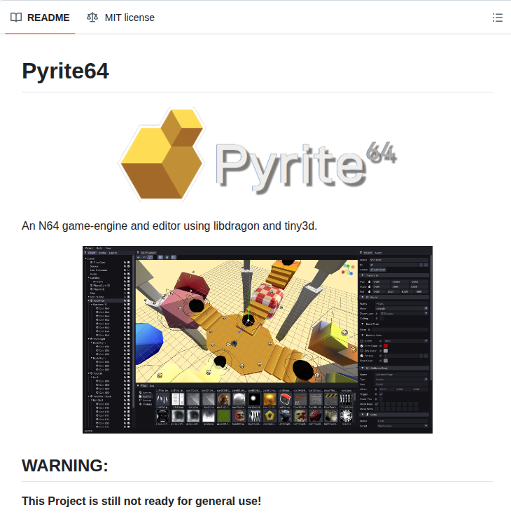Hailtododongo Pyrite64 screenshot