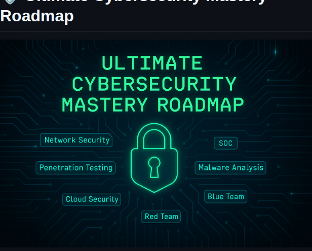 Hamed233 Cybersecurity Mastery Roadmap screenshot