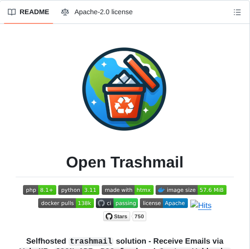 Hascheksolutions Opentrashmail screenshot