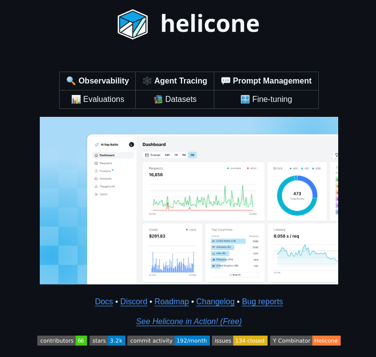 Helicone Helicone screenshot