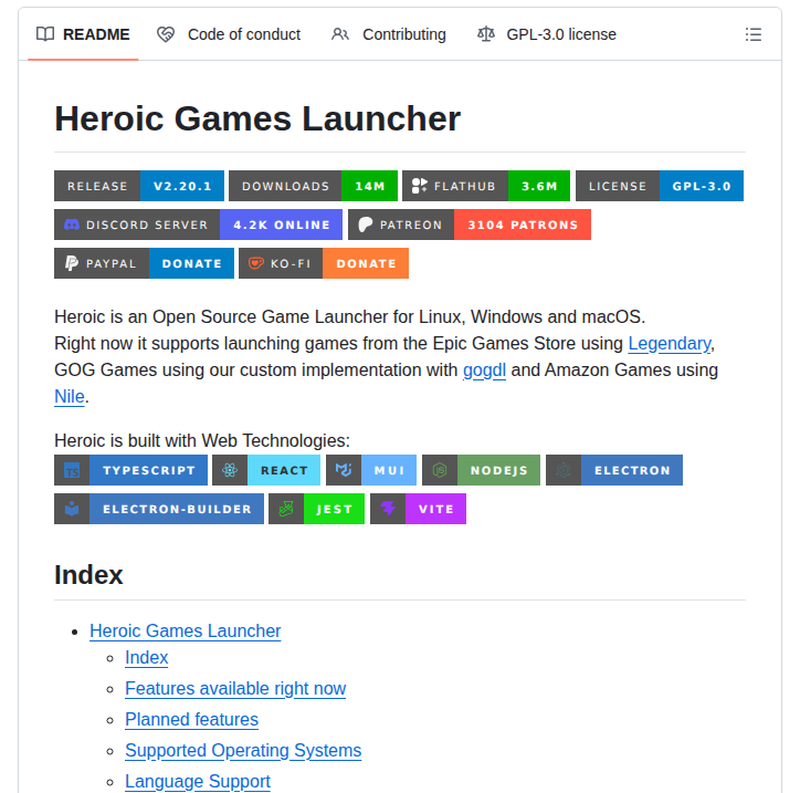 Heroic Games Launcher Heroicgameslauncher screenshot