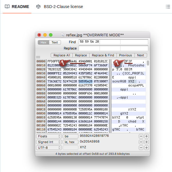 Hexfiend Hexfiend screenshot
