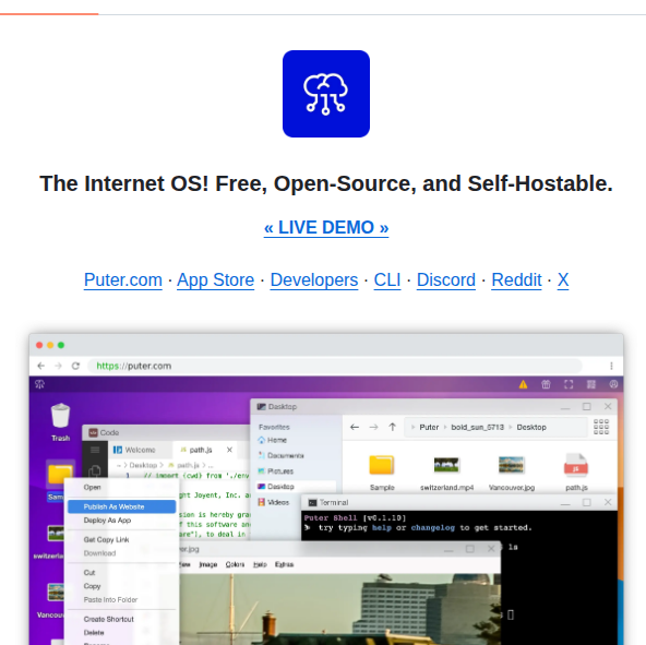 Heyputer Puter screenshot