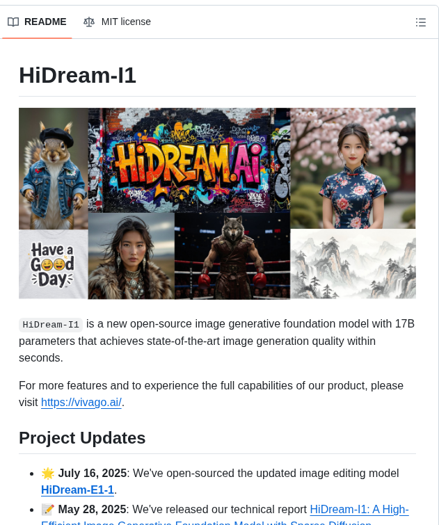 Hidream Ai Hidream I1 screenshot
