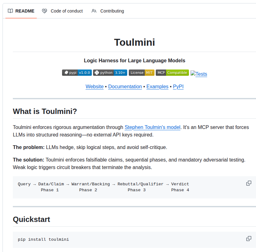 Hmbown Toulmini screenshot