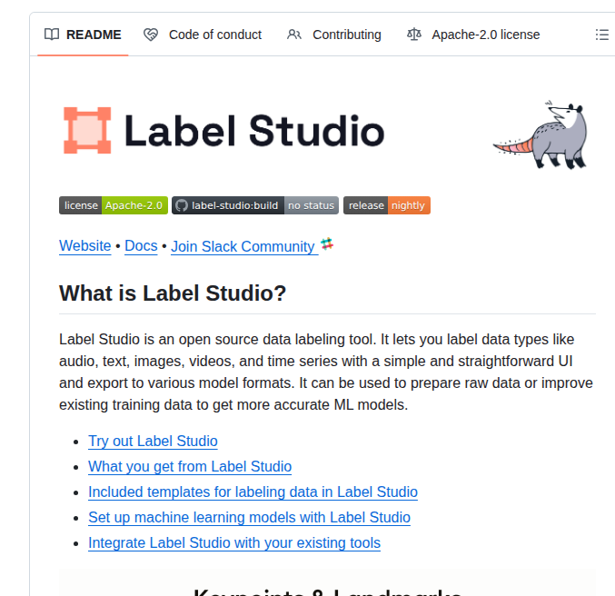 Humansignal Label Studio screenshot