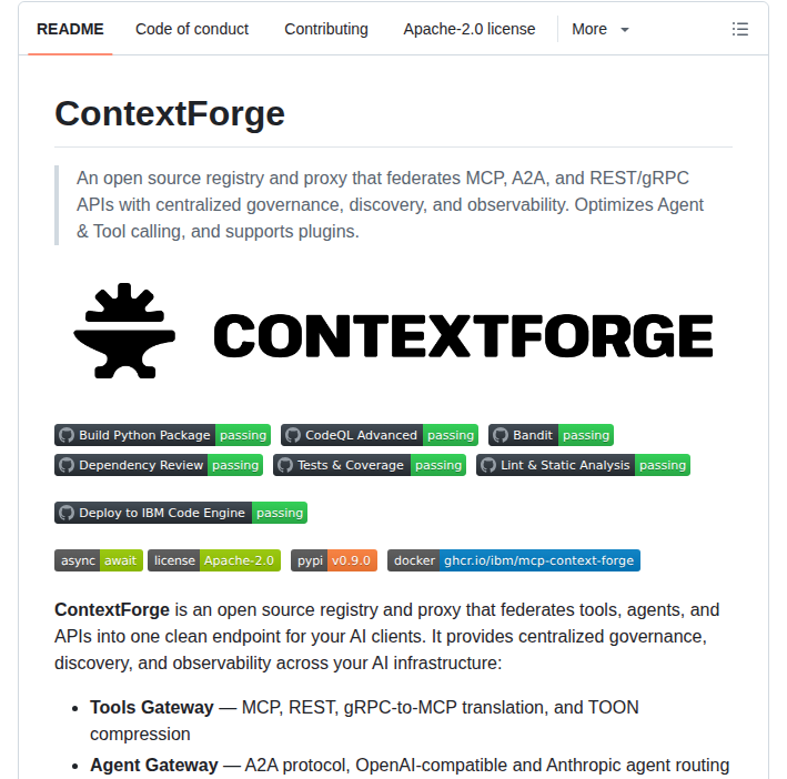 Ibm Mcp Context Forge screenshot