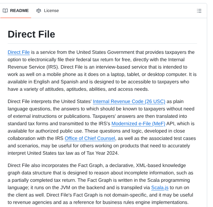 Irs Public Direct File screenshot