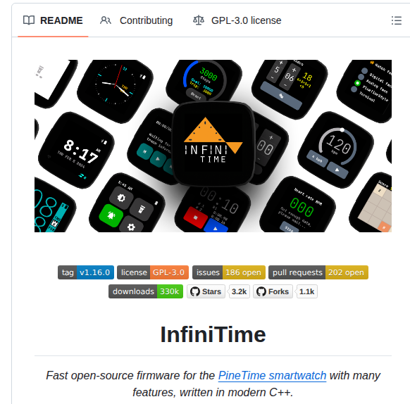 Infinitimeorg Infinitime screenshot