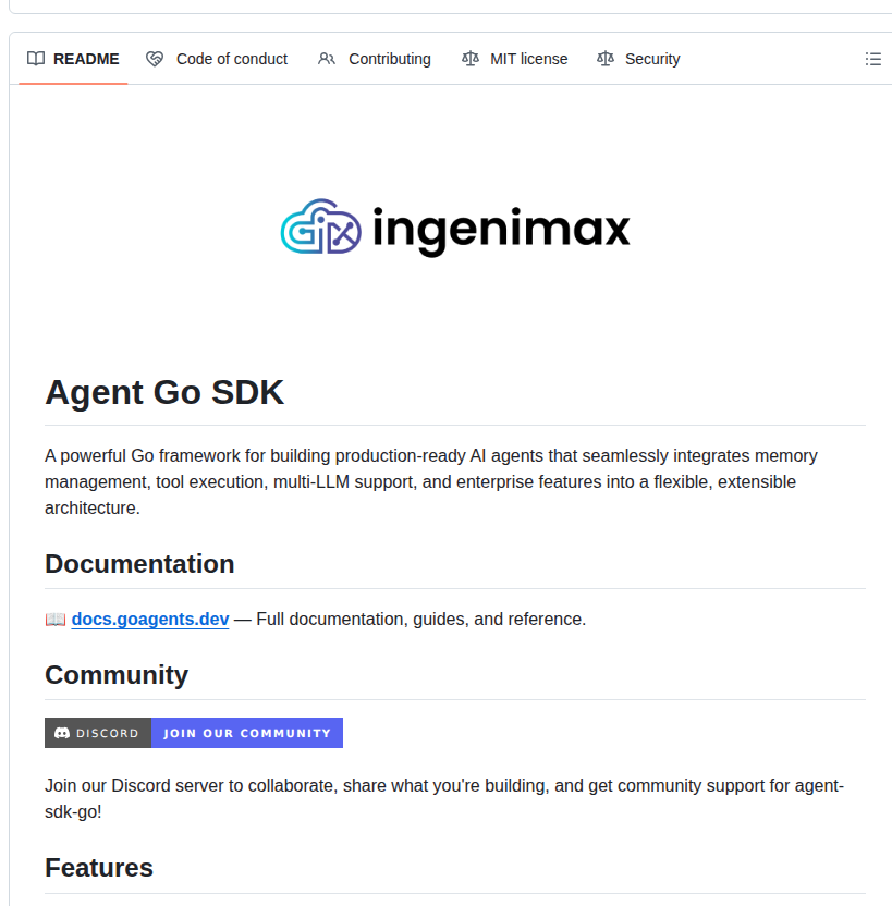 Ingenimax Agent Sdk Go screenshot