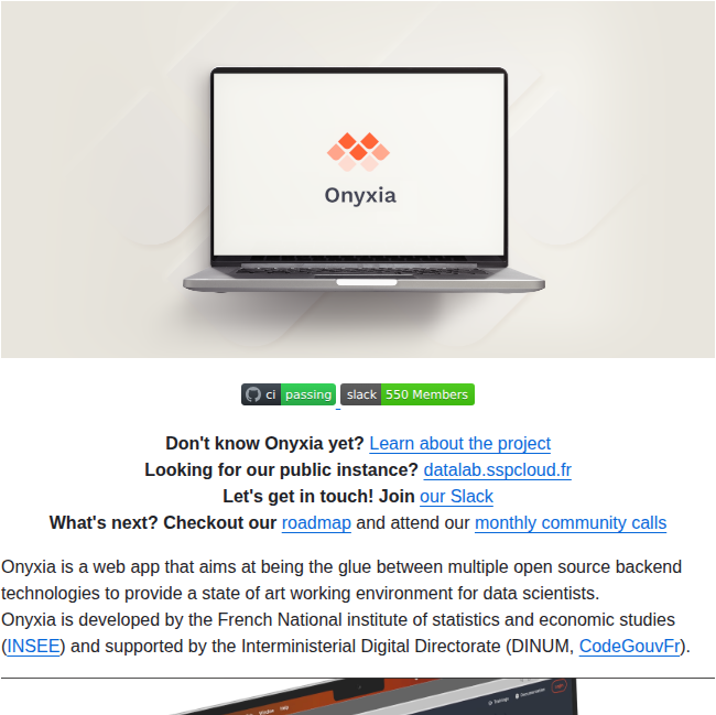 Inseefrlab Onyxia screenshot