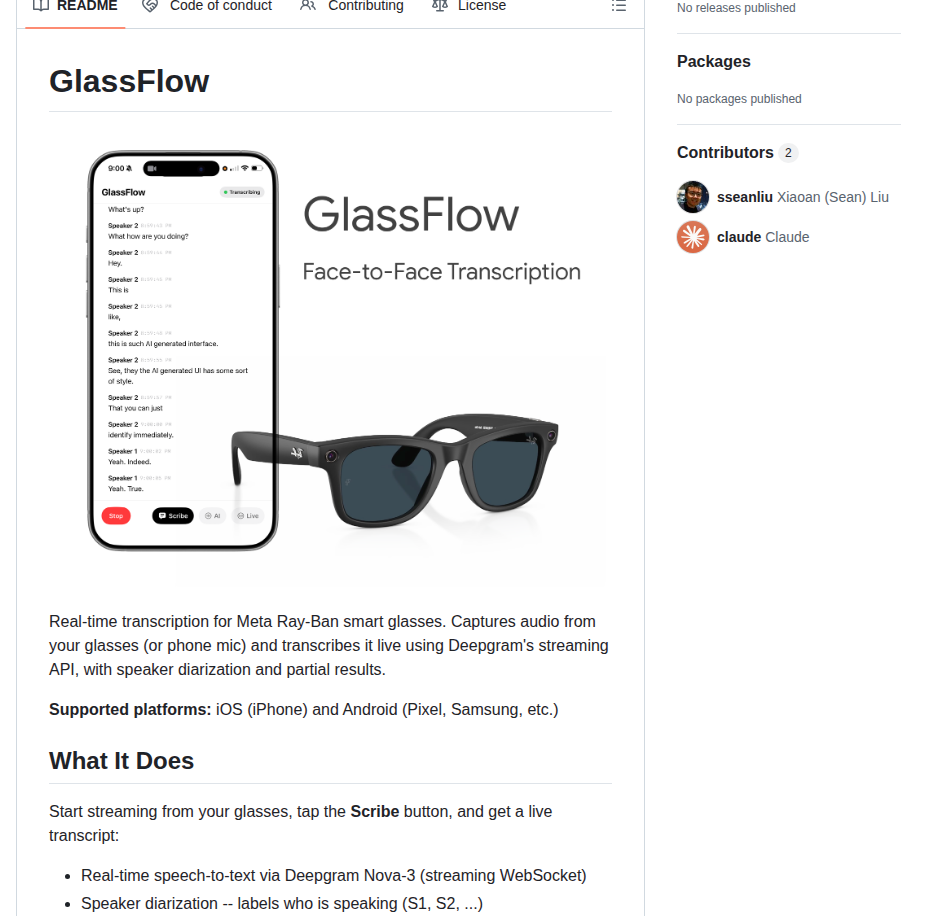 Intent Lab Glassflow screenshot