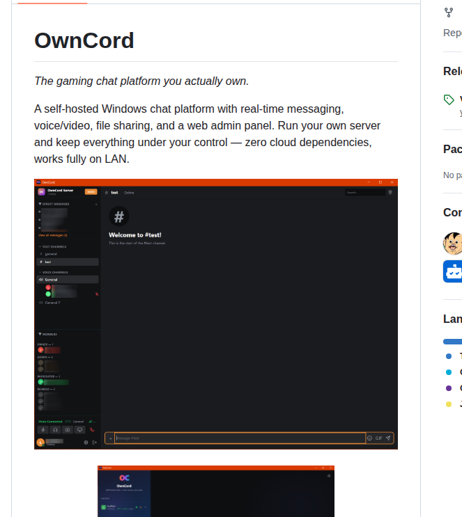 J3vb Owncord screenshot